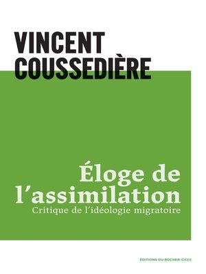 cover image of Eloge de l'assimilation